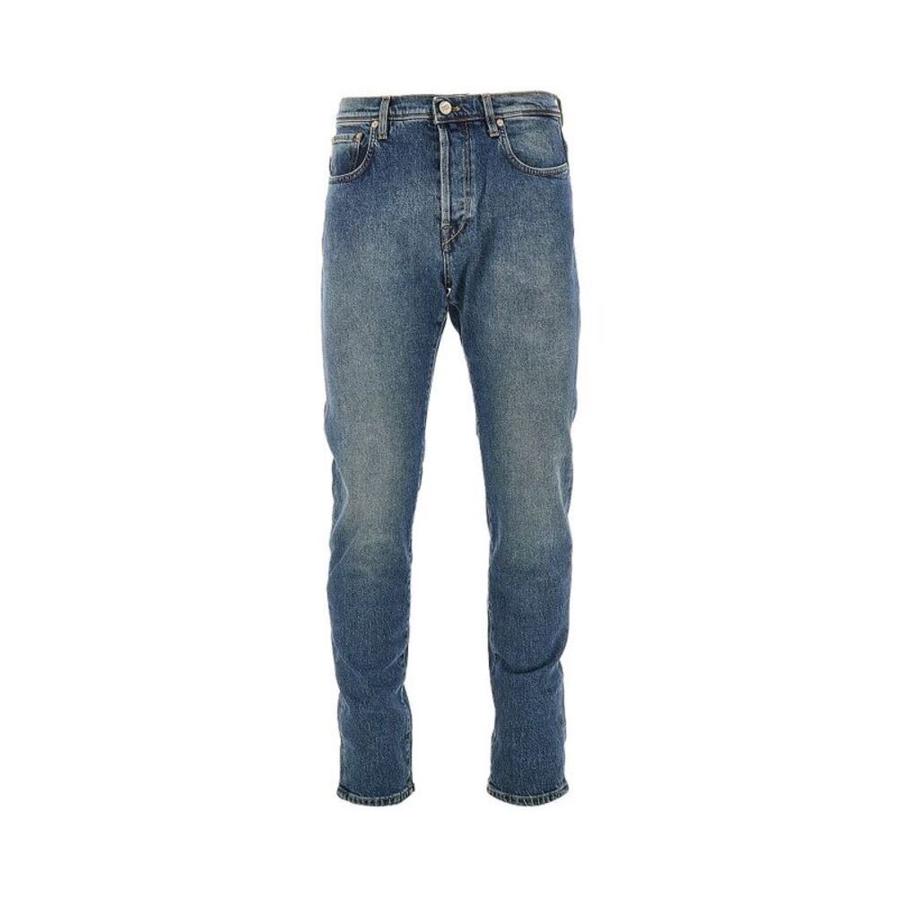 Incotex Men Stretch Denim Tapered Fit Jeans